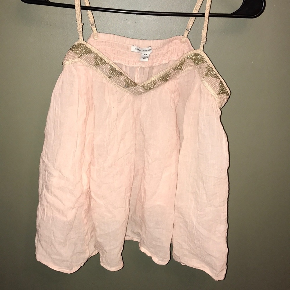 NEVER WORN- American eagle outfitters Pink top